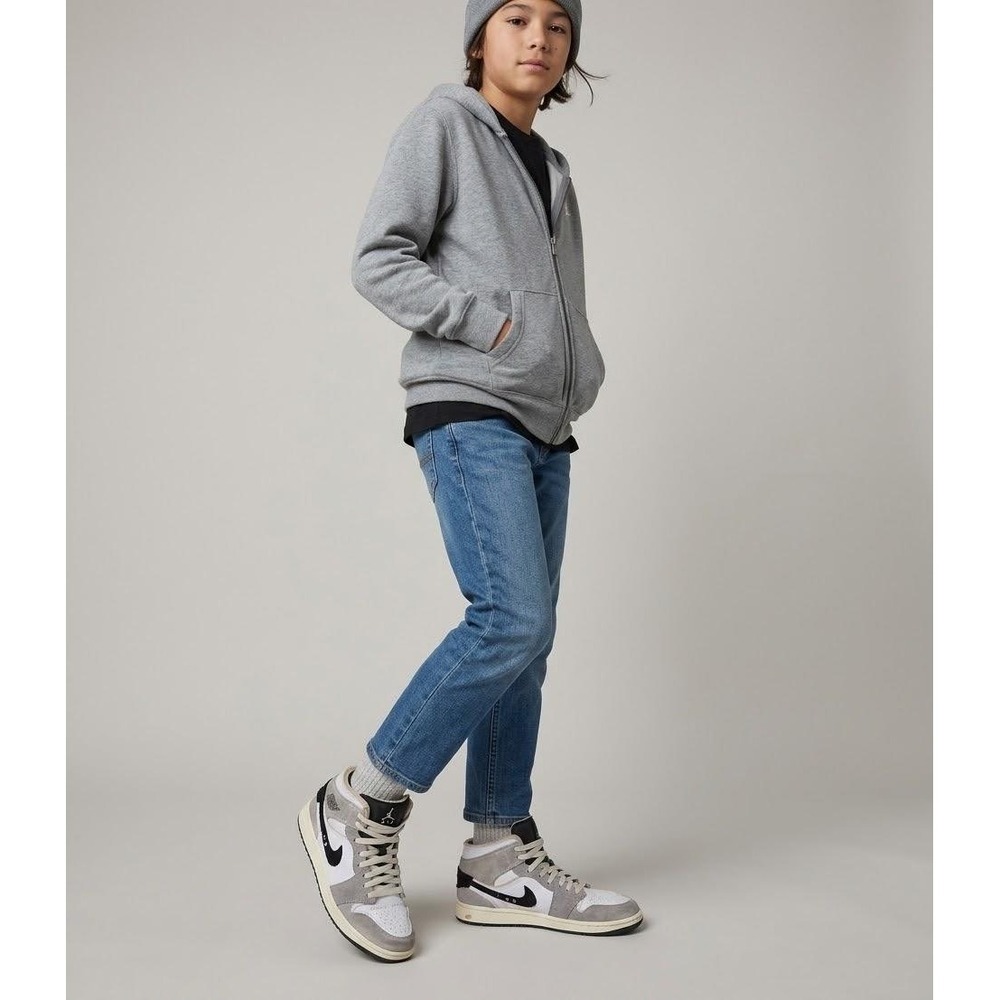 Jordan Air Jordan 1 Mid SE Craft Inside Out Kids 4.5Y Grey Tech Grey FD9091-002